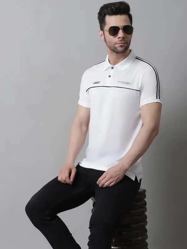 Men_Polo_Neck_White_Printed_Cotton_T-Shirt