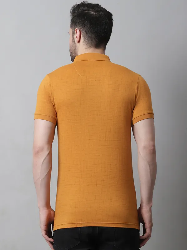 Men_Printed_Polo_Neck_Mustard_T-Shirt
