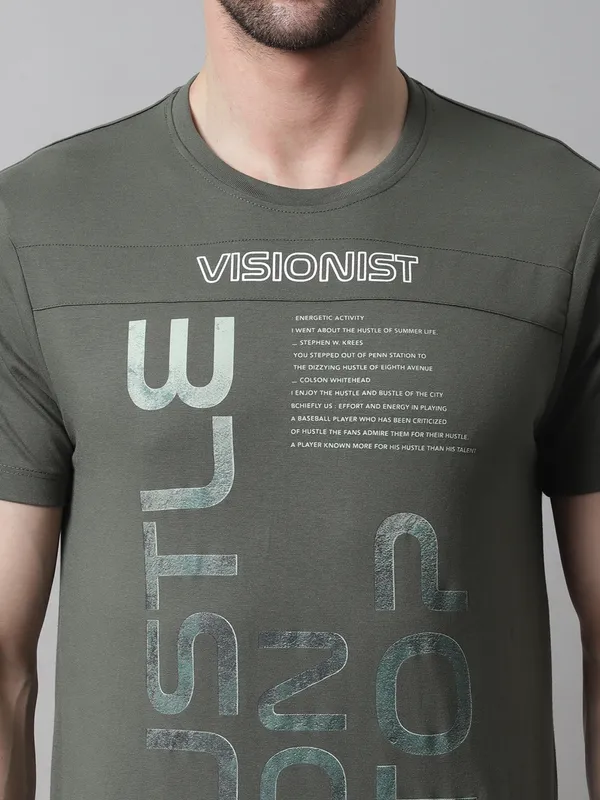 Men_Round_Neck_Green_Printed_Cotton_T-Shirt