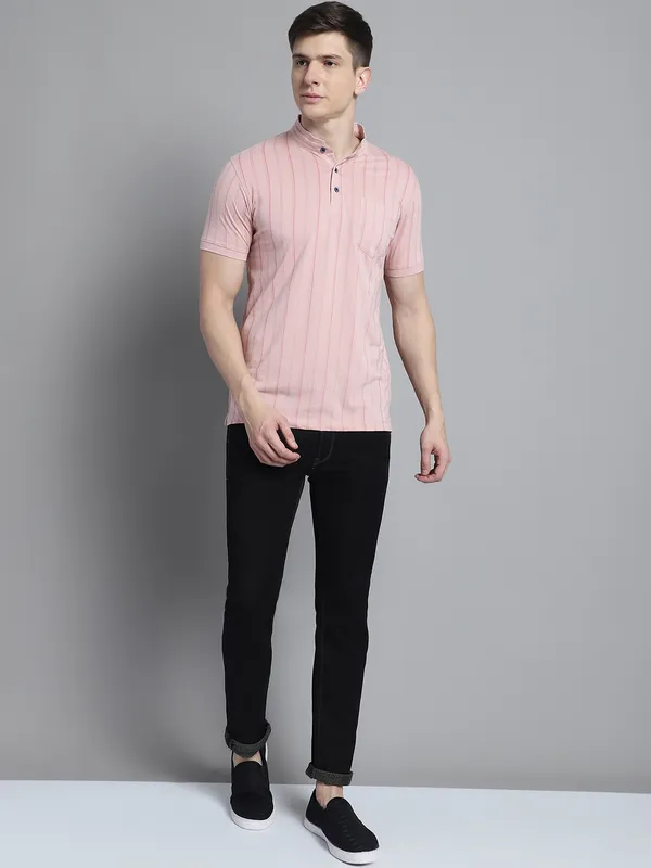 Men_All_Over_Printed_Henley_Neck_ONION_Cotton_T-Shirt_With_Pocket