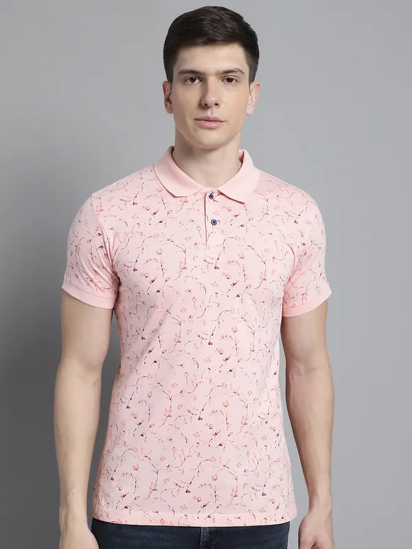 Men_Polo_Neck_All_Over_Printed_Pink_T-Shirt_With_Pocket