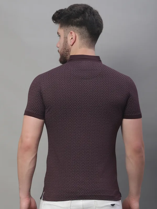 Men_All_Over_Printed_Wine_Henley_Neck_Cotton_T-Shirt_With_Pocket