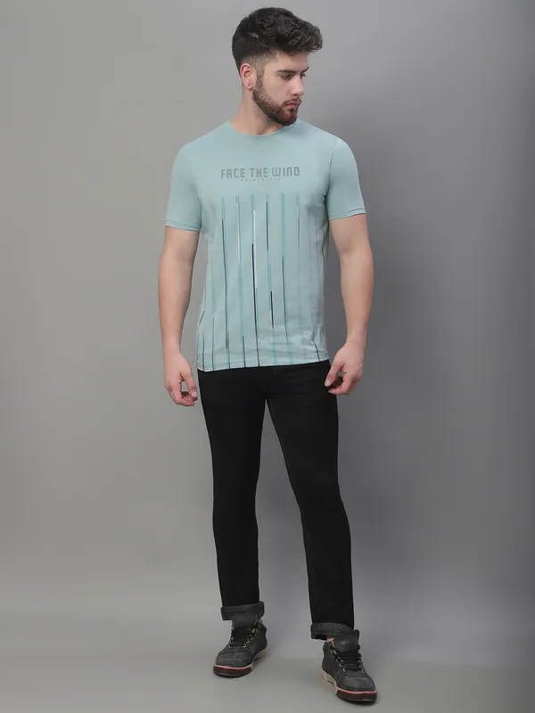 Men_Printed_Sea_Green_Round_Neck_Cotton_T-Shirt