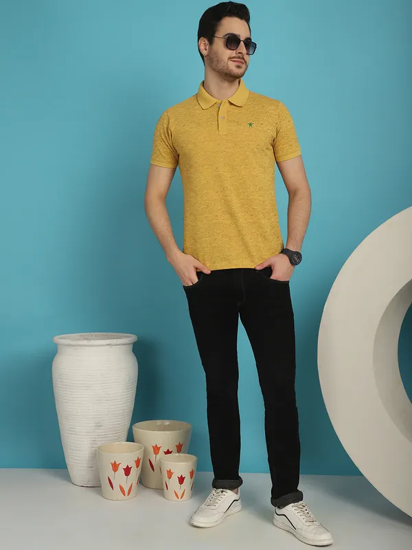 Venitian_Men__Pique_Matty_Cotton_Yellow_Colour_Polo_Neck_All_Over_Printed_T-Shirt