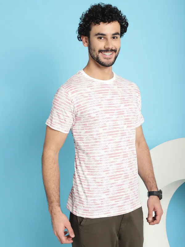 Venitian_Men_All_Over_printed_pink_Colour_Round_Neck_Cottton_T-Shirt