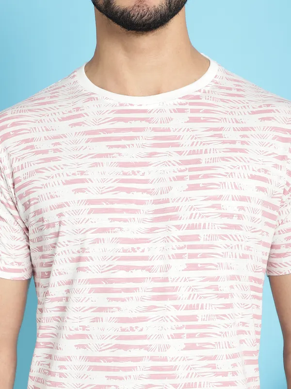Venitian_Men_All_Over_printed_pink_Colour_Round_Neck_Cottton_T-Shirt