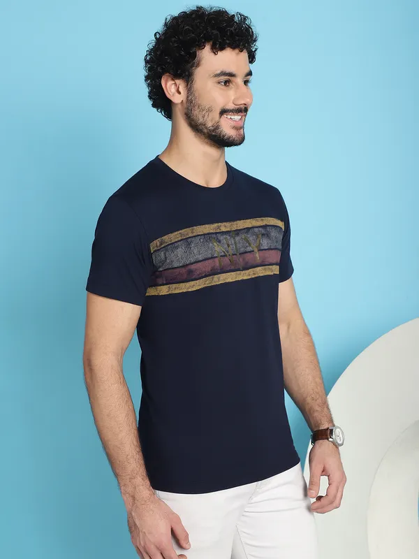 Venitian_Men_Printed_Round_Neck_Navy_Cotton_T-Shirt