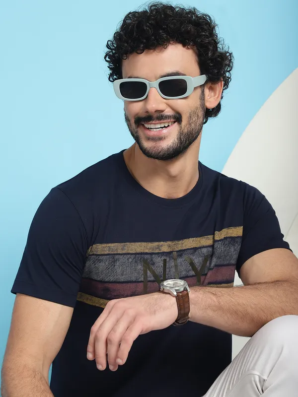 Venitian_Men_Printed_Round_Neck_Navy_Cotton_T-Shirt