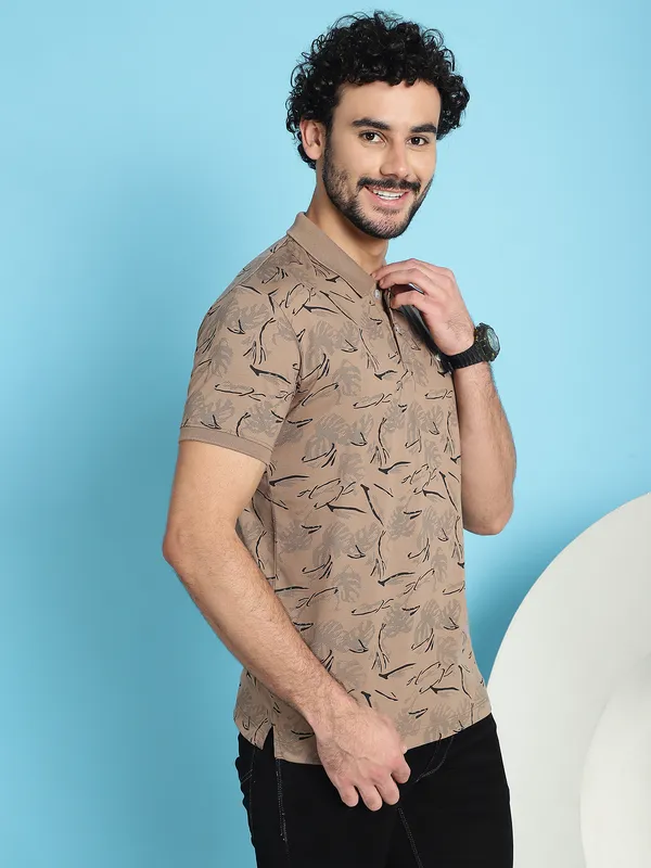 Venitian_Men_All_Over_Printed_Peanut_Cotton_Polo_Neck_T-Shirt