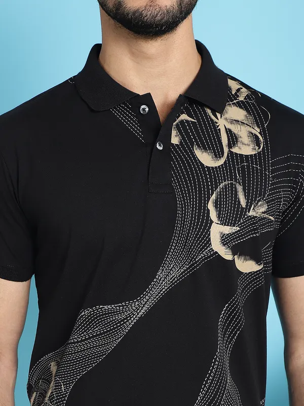 Venitian_Men_All_Over_Printed_Black_Cotton_Polo_Neck_T-Shirt