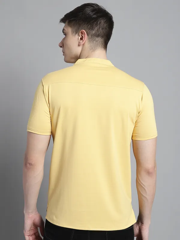 Men_Solid_Kurta_Style_Men_Yellow_T-Shirt