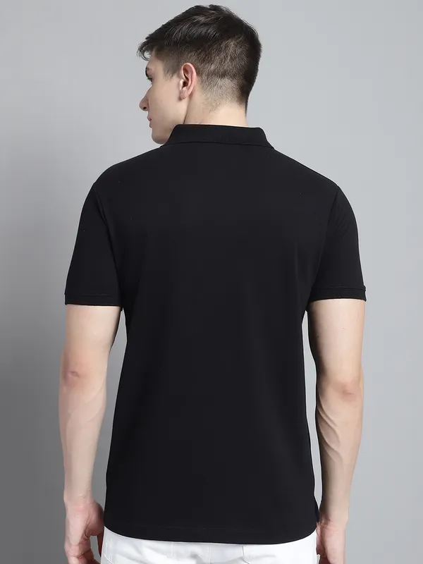 Men_Solid_Polo_Neck_Black_T-Shirt_With_Pocket