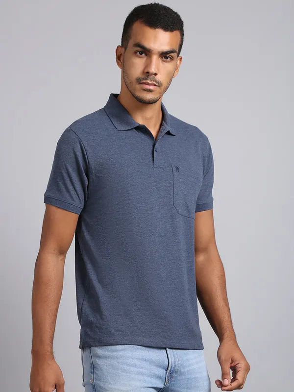 Men_Solid_Cotton_Polo_Neck_Indigo_T-Shirt_With_Pocket
