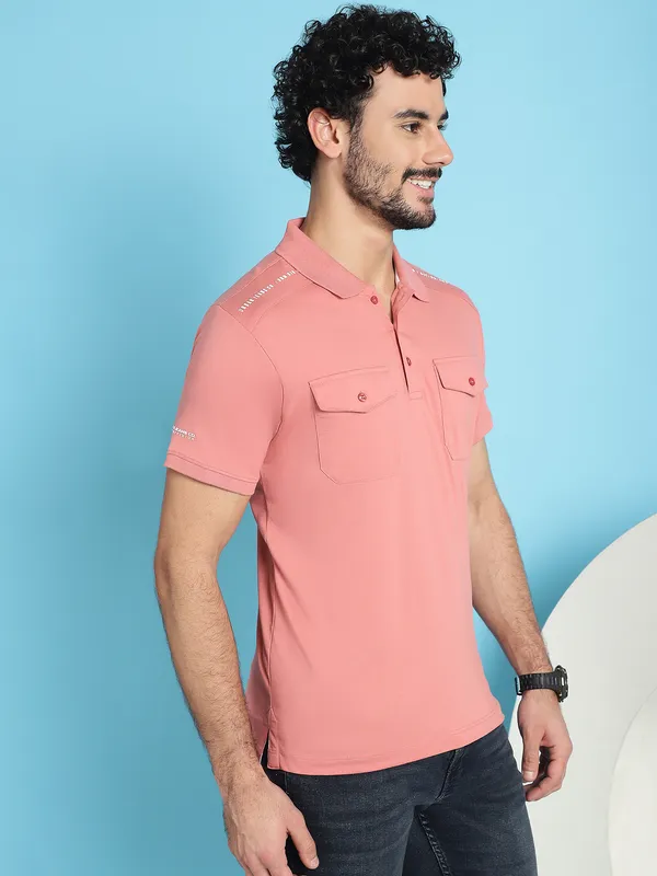 Venitian_Men_Double_Mercerised_3_Pocket_Cargo_Pink_Polo_Neck_T-Shirt_for_Men
