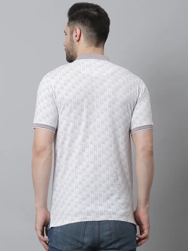 Men_Double_Mercerised_Cotton_Polo_Neck_All_Over_Printed_T-Shirt_With_Pocket
