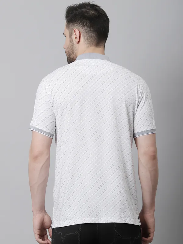Men_Double_Mercerised_Cotton_Polo_Neck_All_Over_Printed_T-Shirt_With_Pocket