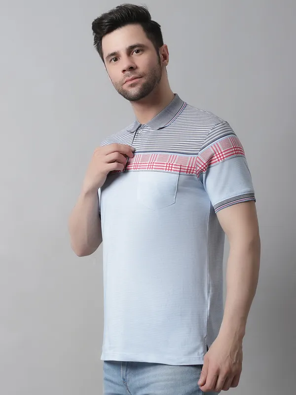 Men_All_Over_Printed_Double_Mercerised_Cotton_Polo_Neck_Ocean_T-Shirt_With_Pocket