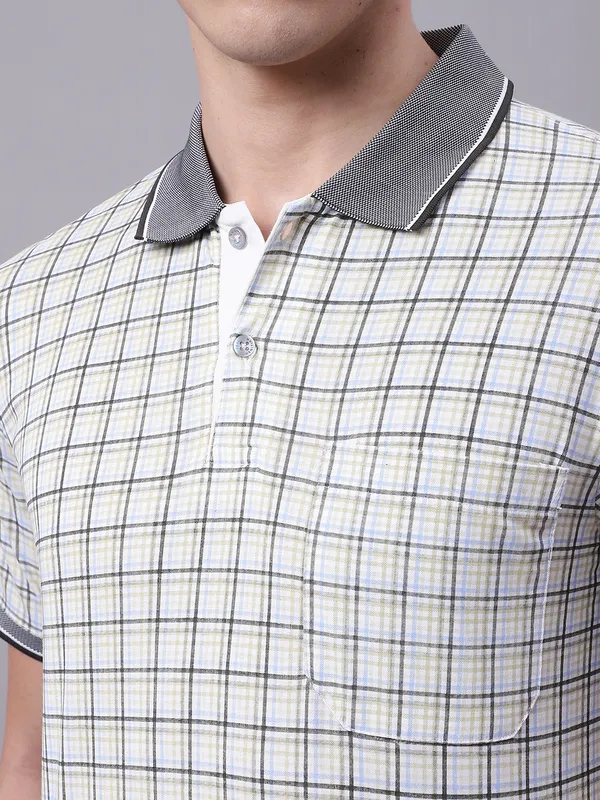 Men_Double_Mercerised_Polo_Neck_White_Cotton_T-Shirt_With_Pocket