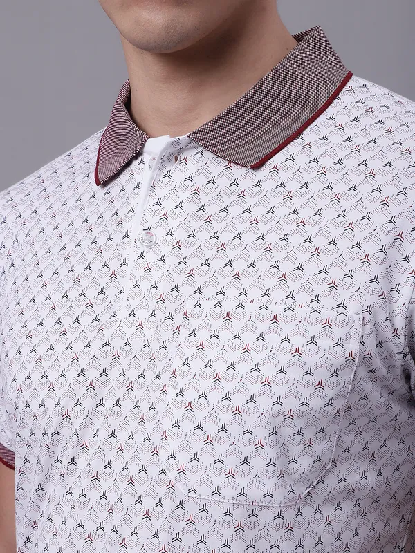 Men_Polo_Neck_Mercerised_Cotton_Printed_T-Shirt_With_Pocket