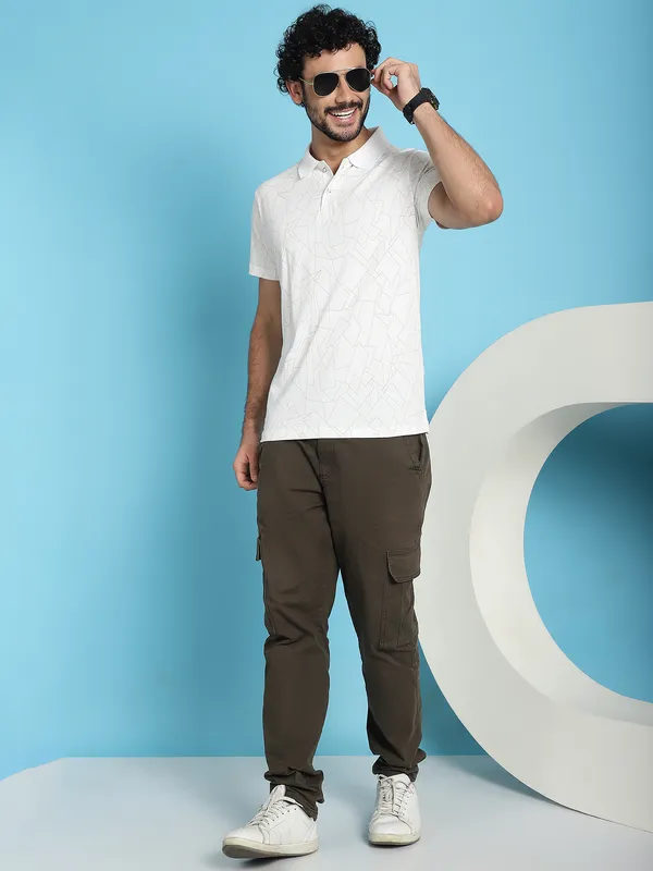 Venitian_Men_Double_Mercerised_Printed_Polo_Neck_WHITE_T-Shirt_for_Men