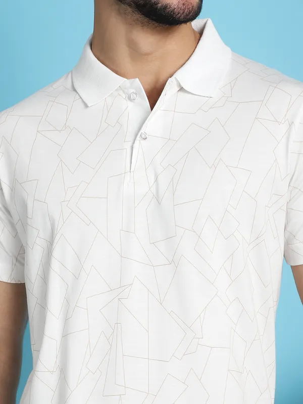 Venitian_Men_Double_Mercerised_Printed_Polo_Neck_WHITE_T-Shirt_for_Men