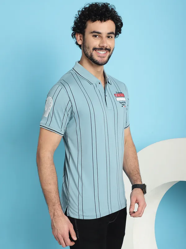 Venitian_Men_Double_Mercerised_Printed_Polo_Neck_Aqua_Green_T-Shirt_for_Men