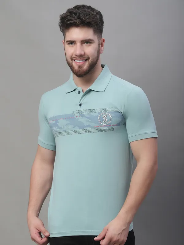 Men_Printed_Sea_Green_Cotton_Lycra_Polo_Neck_T-Shirt