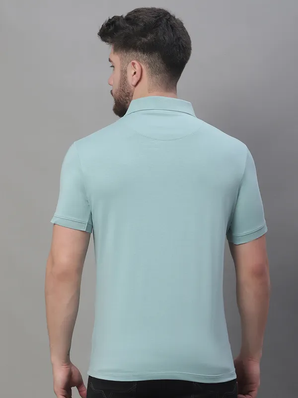 Men_Printed_Sea_Green_Cotton_Lycra_Polo_Neck_T-Shirt