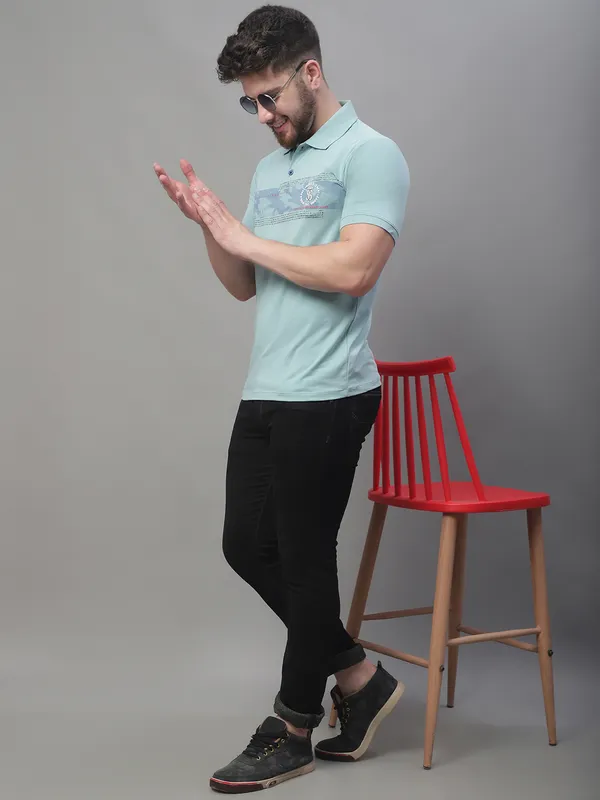 Men_Printed_Sea_Green_Cotton_Lycra_Polo_Neck_T-Shirt