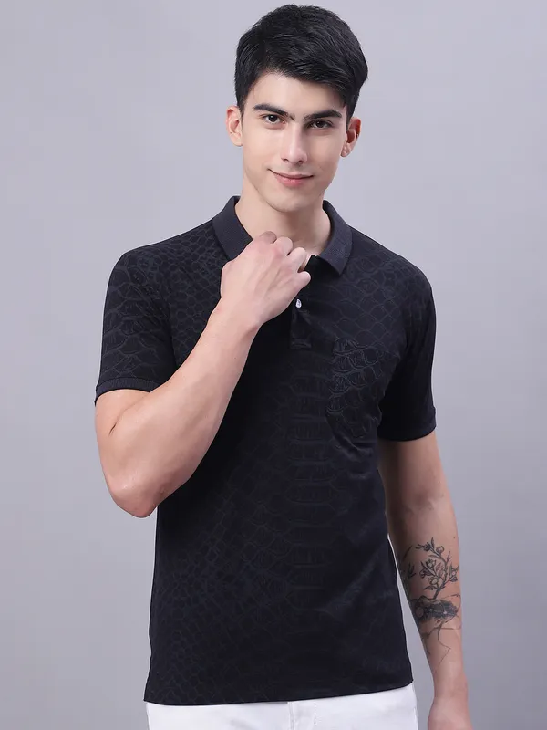 Men_Printed_Cotton_Lycra_Polo_T-Shirt_With_Pocket