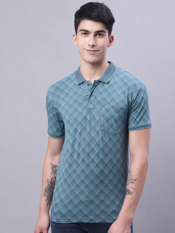 Men_Printed_Polo_Neck_Cotton_Lycra_T-Shirt_With_Pocket