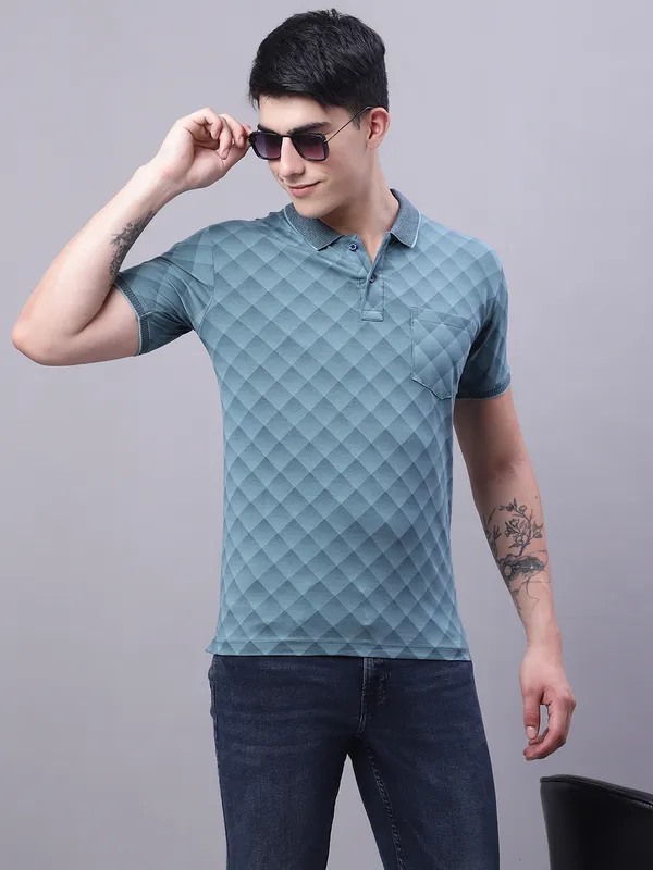Men_Printed_Polo_Neck_Cotton_Lycra_T-Shirt_With_Pocket