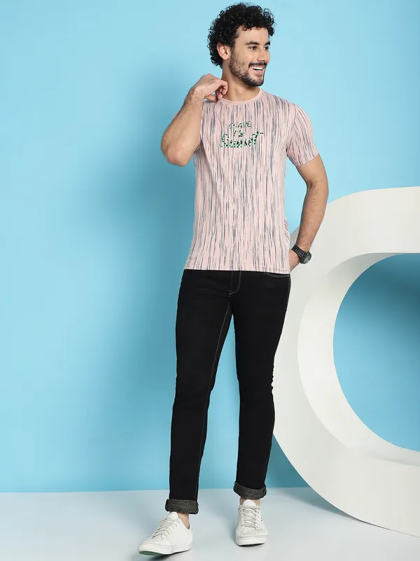 Venitian_Men_Printed_Round_Neck_Pink_Cotton_Lycra_T-Shirt