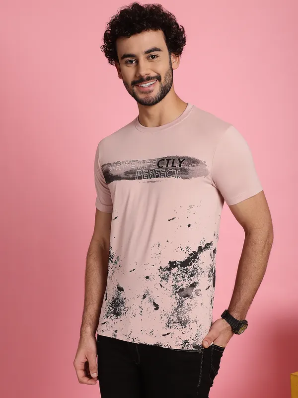 Venitian_Men_Printed_Round_Neck_Pink_Cotton_Lycra_T-Shirt