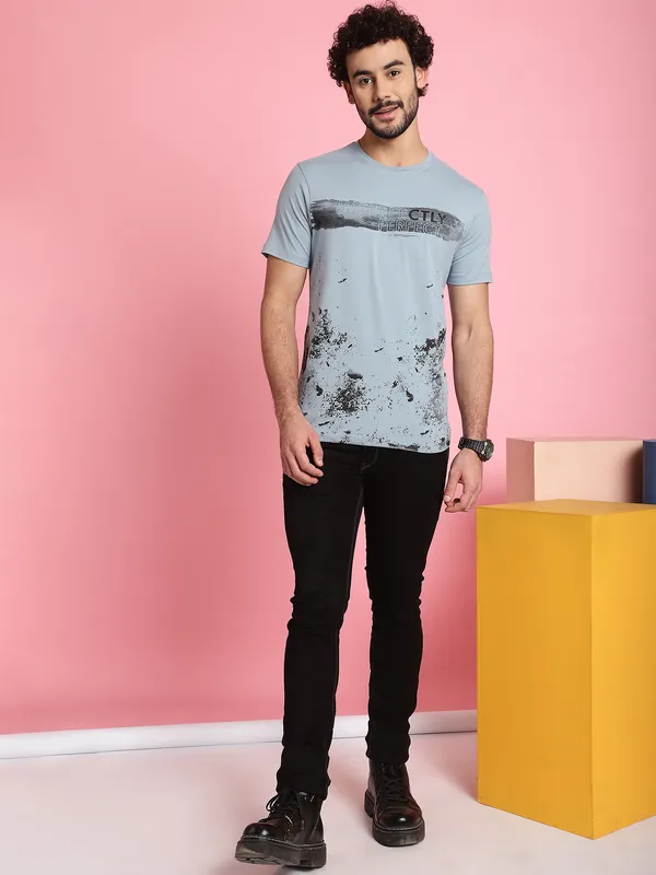 Venitian_Men_Printed_Round_Neck_Grey_Cotton_Lycra_T-Shirt