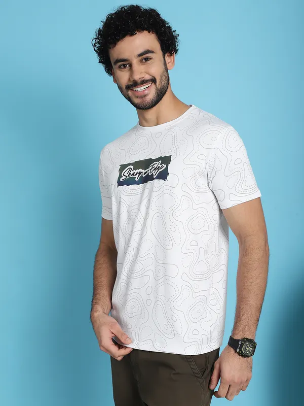 Venitian_Men_Printed_Round_Neck_White_Cotton_Lycra_T-Shirt