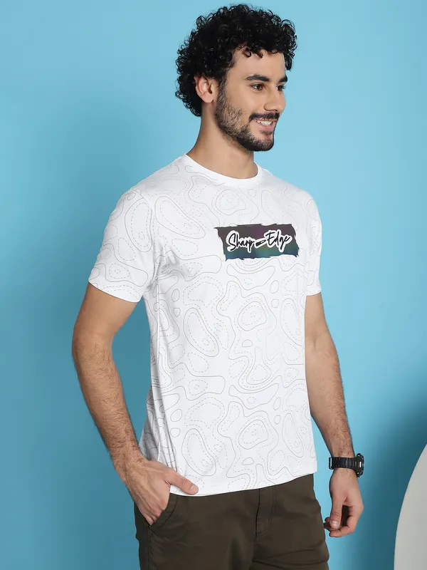 Venitian_Men_Printed_Round_Neck_White_Cotton_Lycra_T-Shirt