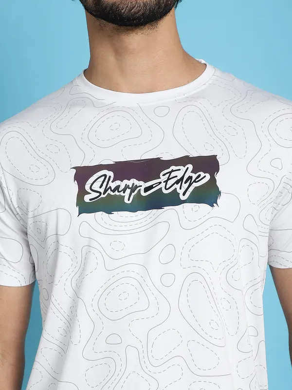 Venitian_Men_Printed_Round_Neck_White_Cotton_Lycra_T-Shirt