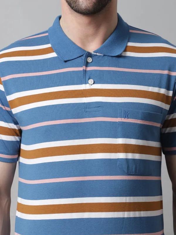 Men_Striped_Polo_Neck_Cotton_Blend_Light_Blue_T-Shirt_With_Pocket
