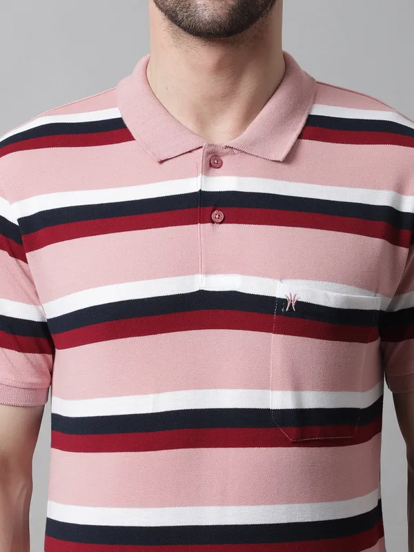 Men_Striped_Polo_Neck_Cotton_Blend_Pink_T-Shirt_With_Pocket
