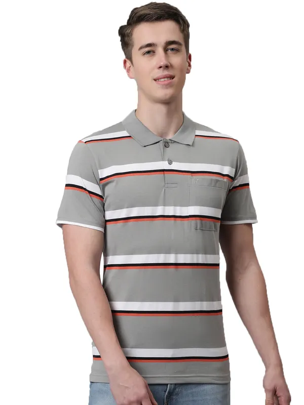 Men_Striped_Polo_Neck_Grey_T-Shirt_With_Pocket