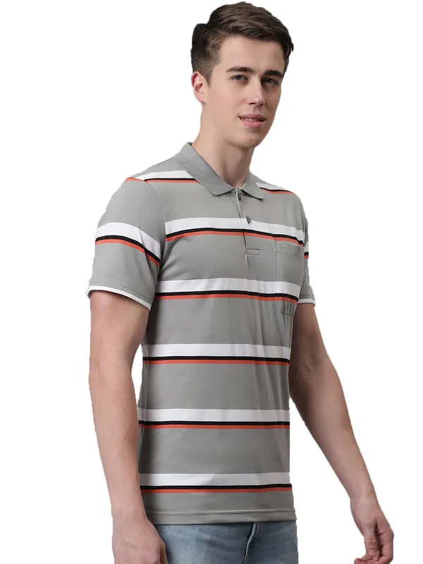 Men_Striped_Polo_Neck_Grey_T-Shirt_With_Pocket