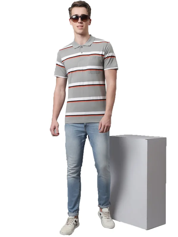 Men_Striped_Polo_Neck_Grey_T-Shirt_With_Pocket