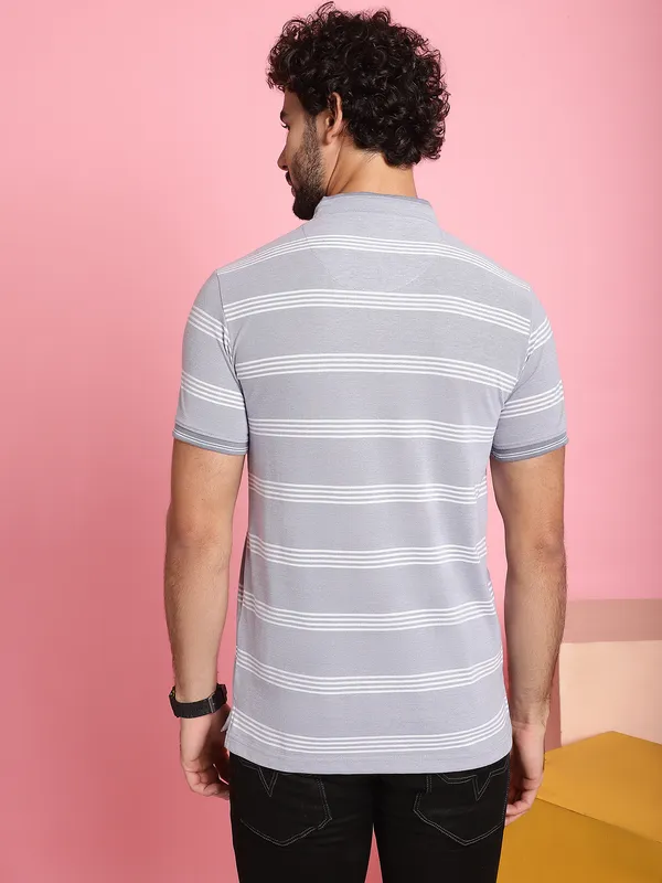 Venitian_Men_Henley_Neck_Striped_Cotton_Light_Grey_T-Shirt