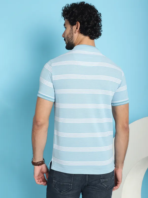 Venitian_Men_Henley_Neck_Striped_Cotton_Blue_T-Shirt