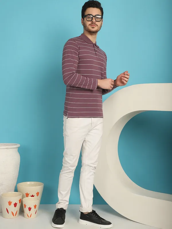 Venitian_Men_Striped_Polo_Neck_Full_Sleeves_Onion_T-Shirt_Wih_Pocket