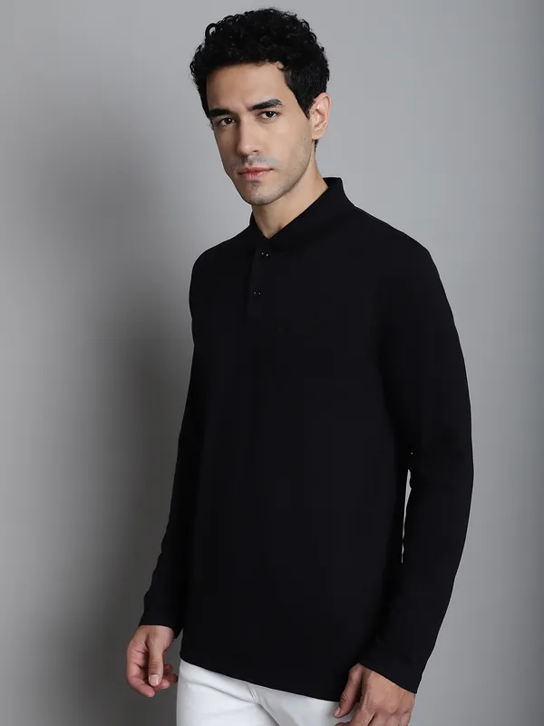 Men_Full_Sleeve_Polo_Neck_T-Shirt_With_Pocket