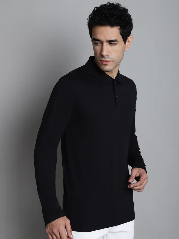 Men_Full_Sleeve_Polo_Neck_T-Shirt_With_Pocket