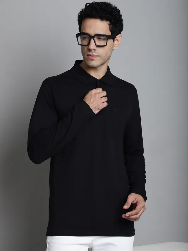 Men_Full_Sleeve_Polo_Neck_T-Shirt_With_Pocket
