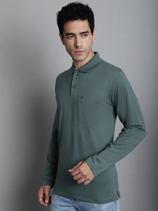 Men_Full_Sleeve_Polo_Neck_T-Shirt_With_Pocket
